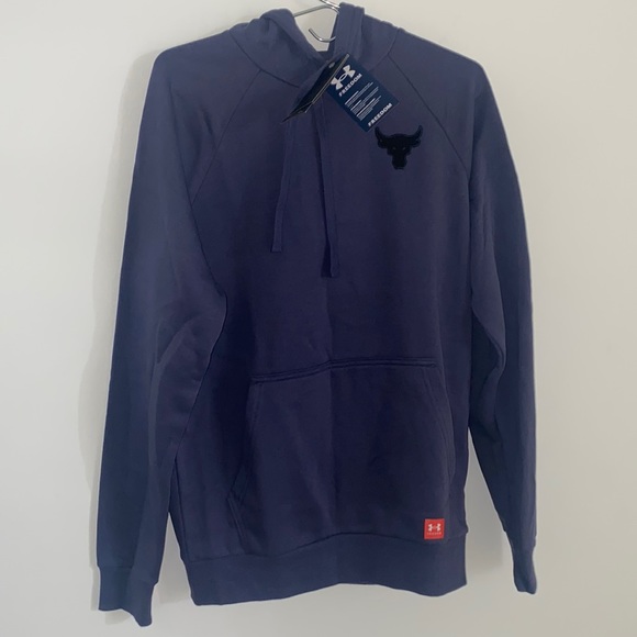 Under Armour Project Rock Veterans Day Hoodie Purple 1373582-558 Men's Size S - Picture 1 of 4